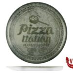 pizza RECIPES NAPOLI-PIATTO PIZZA CM 33 PALA COLORE VERDE SATURNIA