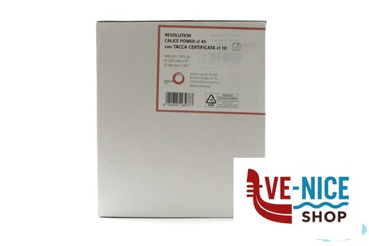 vetro cristallino CALICE SERIE REVOLUTION MODELLO POWER CL. 49 CON TACCA CERTIFICATA CL. 10 3770001 STOLZLE LAUSITZ GMBH - immagine 4