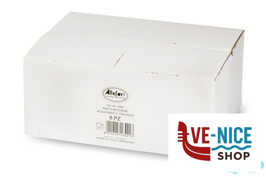 vetro RIALTO-BICCHIERE ACQUA CL.35 INCAMICIATO BIANCO T090105CW IMPORT TAVOLA PROFESSIONAL - immagine 3