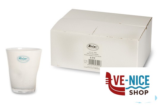 vetro RIALTO-BICCHIERE ACQUA CL.35 INCAMICIATO BIANCO T090105CW IMPORT TAVOLA PROFESSIONAL - immagine 2