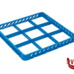 pulizia-igiene RIALZO PER BASE 9 SCOMPARTI BLU CM.50X50 PER LAVASTOVIGLIE   RALZ09 INOX MACEL