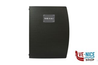 porta menu RIO-PORTAMENU COLORE NERO CON PLACCA IN METALLO MENU FORMATO A4 CM 25,5X34 ELASTICO ALLメINTERNO PER CONTENERE GLI INSERTI SECURIT