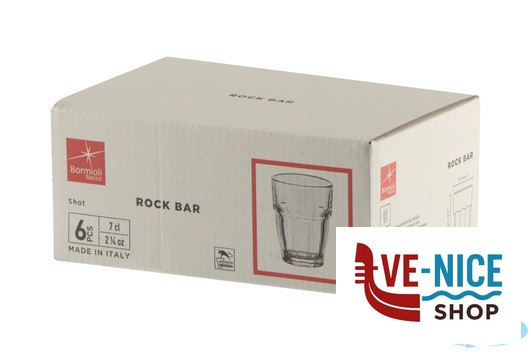 bicchieri e calici ROCK BAR ONE SHOT - BICCHIERE CL 7 BORMIOLI ROCCO - immagine 3