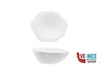 porcellana ROCK BIANCO-COPPA CONCAVA EFFETTO PIETRA CM.13,8X12 IN PORCELLANA IMPORT TAVOLA PROFESSIONAL