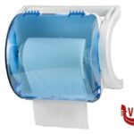 pulizia-igiene ROLLOUT-DISTRIBUTORE BLU TRASPARENTE DI CARTA IN BOBINA CM 41X34,5 H 35  705636 MEDIAL INTERNATIONAL SPA SOCIO UNICO