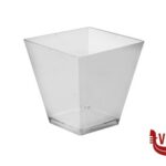 plastica ROMBO TRASP.-CONFEZIONE.25 BICC.COPP. CL.9,5  5,5X5,5 GOLD PLAST