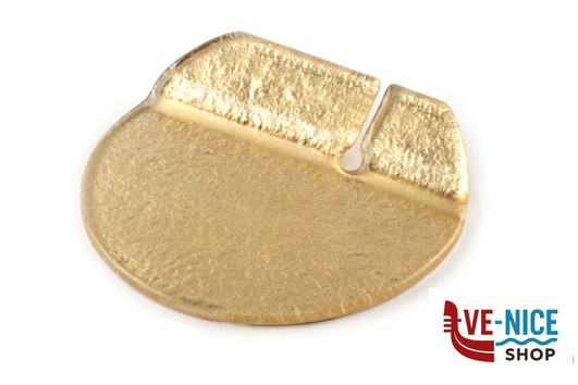 ceramica ROUND - POGGIAPOSATE ORO FOGLIA CM 10 IMPORT TAVOLA PROFESSIONAL