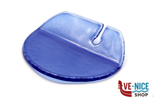 ceramica ROUND - POGGIAPOSATE VETRO BLU CM 10 IMPORT TAVOLA PROFESSIONAL