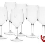 vetro RUBINO CONFEZIONE 6 CALICI GRANDI  VINI CL 37 BORMIOLI LUIGI