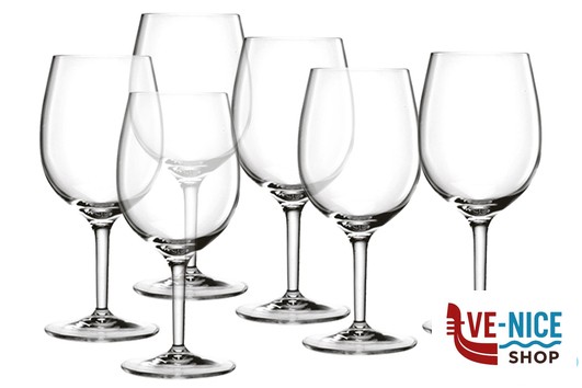 vetro RUBINO CALICI ACQUA CL 27,6 CONFEZIONE 6PEZZI 7697-04 BORMIOLI LUIGI