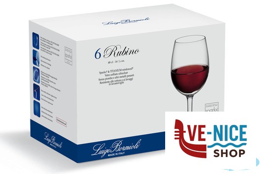 vetro RUBINO CONFEZIONE 6 CALICI GRANDI VINI CL 37 BORMIOLI LUIGI - immagine 4
