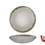 fondo RUSTIGROUND - PIATTO FONDO CM 21 H.3,8 IN PORCELLANA ALLUMINICA KUTAHYA SERAMIK
