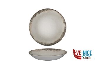 fondo RUSTIGROUND - PIATTO FONDO CM 21 H.3,8 IN PORCELLANA ALLUMINICA KUTAHYA SERAMIK