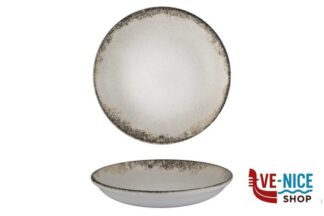 fondo RUSTIGROUND - PIATTO FONDO CM 25 H.5 CC1250 IN PORCELLANA ALLUMINICA KUTAHYA SERAMIK