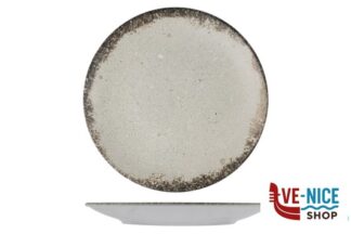 piano RUSTIGROUND - PIATTO PIANO CM 30 H.3,4 IN PORCELLANA ALLUMINICA KUTAHYA SERAMIK