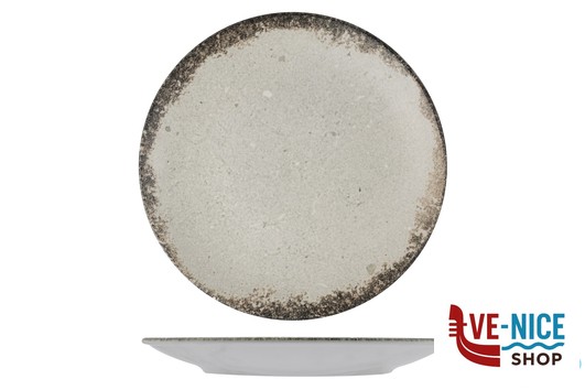 piano RUSTIGROUND - PIATTO PIANO CM 30 H.3,4 IN PORCELLANA ALLUMINICA KUTAHYA SERAMIK