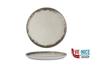 piano RUSTIGROUND - PIATTO PIANO NORDIC CM 19 H.2,2 IN PORCELLANA ALLUMINICA KUTAHYA SERAMIK