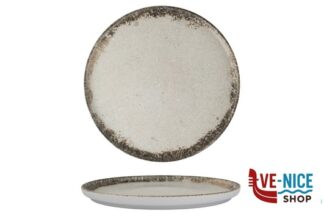 piano RUSTIGROUND - PIATTO PIANO NORDIC CM 27 H.2,2 IN PORCELLANA ALLUMINICA KUTAHYA SERAMIK