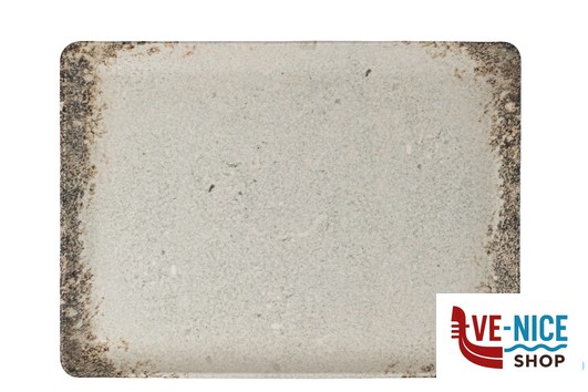 piano RUSTIGROUND - PIATTO RETTANGOLARE CM 30X22 H.2,3 IN PORCELLANA ALLUMINICA KUTAHYA SERAMIK