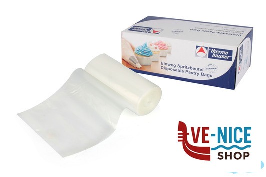 preparazione cibi SACCAPOCHE MONOUSO CM 30 CF.100 LISCI INTERNAMENTE E GOFFRATI ESTERNAMENTE THERMOHAUSER - immagine 2