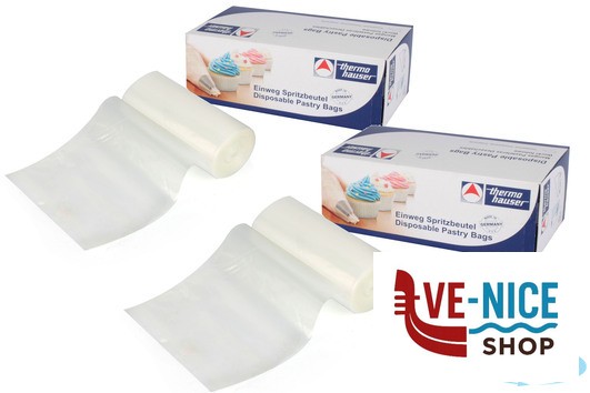 preparazione cibi SACCAPOCHE MONOUSO CM 30 CF.100 LISCI INTERNAMENTE E GOFFRATI ESTERNAMENTE THERMOHAUSER - immagine 3