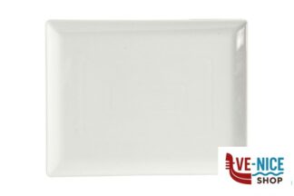 porcellana SAN MARINO-PIATTO RETTANGOLARE PORCELLANA BIANCA CM.31X24 4338 ZAKLADY PORCELANY STOLOWEJ LUBIANA