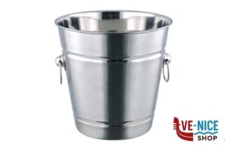 glacette/secchiello ghiaccio SECCHIELLO CHAMPAGNE INOX CM 20X21,5X21,5H CON ANELLI ILSA