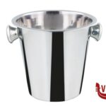 glacette/secchiello ghiaccio SECCHIELLO CHAMPAGNE ACCIAIO INOX CM 20 CON POMOLI ILSA