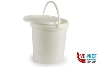 contenitori SECCHIO ALIMENTI CON COPERCHIO POLIPROPILENE LT.22,8 BIANCO ISI FOOD