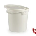 contenitori SECCHIO ALIMENTI CON COPERCHIO POLIPROPILENE LT.32,9 BIANCO ISI FOOD