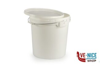 contenitori SECCHIO ALIMENTI CON COPERCHIO POLIPROPILENE LT.32,9 BIANCO ISI FOOD