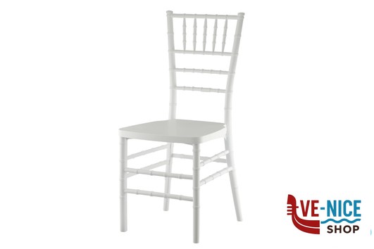 mobili per esterno SEDIA MONOBLOCCO CHIAVARINA BIANCA IN POLIPROPILENE CON BUSTA PROTETTIVA IN TNT IMPORT PROFESSIONAL