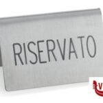 altri SEGNAPOSTO ACCIAIO INOX RISERVATO INCISO A LASER CM 6,5X3,5 H4    31AN CERUTTI INOX SRL UNINOMINALE