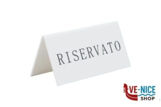 segnaletiche SEGNAPOSTO-SET 5 SEGNATAVOLO RISERVATO TN-RES-IT-WT SECURIT