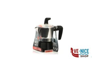 alluminio SEI MOKA CAFFETTIERA NERA 1TZ 02CF006 PEDRINI