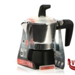 alluminio SEI MOKA CAFFETTIERA NERA 6TZ       02CF009 PEDRINI