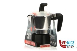alluminio SEI MOKA CAFFETTIERA NERA 6TZ 02CF009 PEDRINI