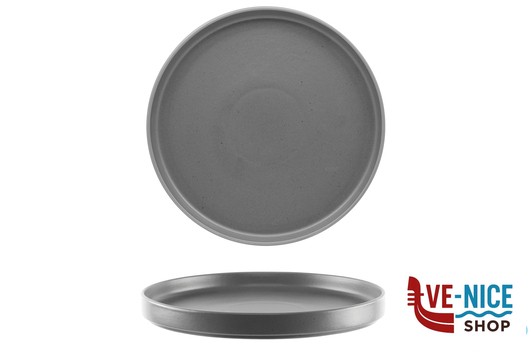 piano SELAS ANTRACITE- PIATTO NORDIC CM 21- ALLUMINA ARIANE FINE PORCELAIN