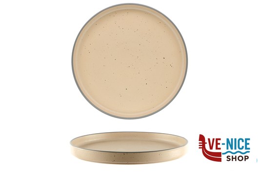 tavola SELAS SABBIA- PIATTO NORDIC CM 21- ALLUMINA ARIANE FINE PORCELAIN