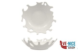 SELECTA-CIOTOLA FONDA SPLASH CM 24 BIANCA IN PORCELLANA IMPORT TAVOLA PROFESSIONAL porcellana 3 pezzi
