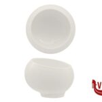 porcellana SELECTA-COPPETTA OBLIQUA MEDIA CM.9,7XH.6,8 BIANCA IN PORCELLANA IMPORT TAVOLA PROFESSIONAL