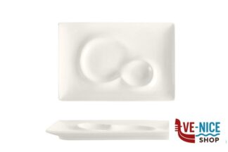 porcellana SELECTA-PIATTO PIANO GOURMET RETTANGOLARE CM.30,6X20,7 BIANCO IN PORCELLANA H8827 IMPORT TAVOLA PROFESSIONAL