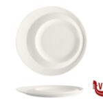 porcellana SELECTA-PIATTO PIANO GOURMET TONDO CM.30,2 INTERNO CM-14-19 BIANCO IN PORCELLANA IMPORT TAVOLA PROFESSIONAL