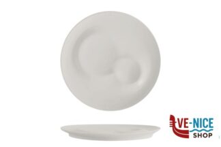 porcellana SELECTA-PIATTO PIANO GOURMET TONDO CM.30 BIANCO IN PORCELLANA IMPORT TAVOLA PROFESSIONAL