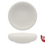 porcellana SELECTA-PIATTINO NIDO TONDO CM.12 BIANCO IN PORCELLANA IMPORT TAVOLA PROFESSIONAL