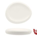 porcellana SELECTA-PIATTO ALTO OVALE CM.20,6X16 BIANCO IN PORCELLANA IMPORT TAVOLA PROFESSIONAL
