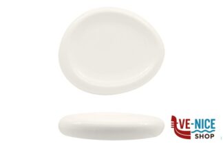 porcellana SELECTA-PIATTO ALTO OVALE CM.20,6X16 BIANCO IN PORCELLANA IMPORT TAVOLA PROFESSIONAL
