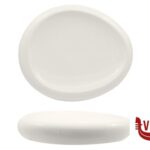 porcellana SELECTA-PIATTO ALTO OVALE CM.26X22   BIANCO IN PORCELLANA H11314 IMPORT TAVOLA PROFESSIONAL