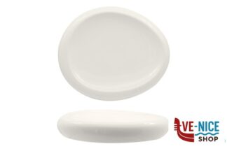 porcellana SELECTA-PIATTO ALTO OVALE CM.30,6X25,7 BIANCO IN PORCELLANA IMPORT TAVOLA PROFESSIONAL