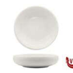 porcellana SELECTA-PIATTO NIDO TONDO CM.17,7 BIANCO IN PORCELLANA IMPORT TAVOLA PROFESSIONAL